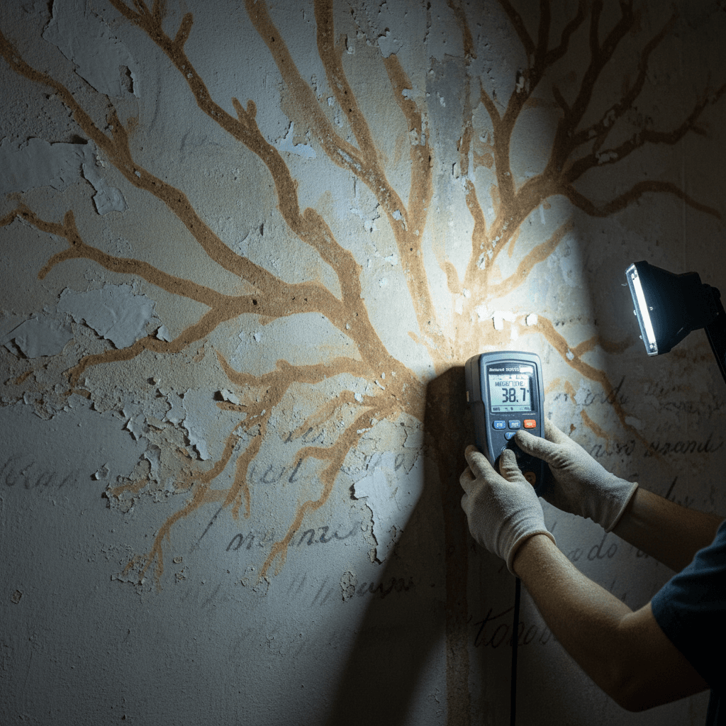 Moisture assessment with equipment